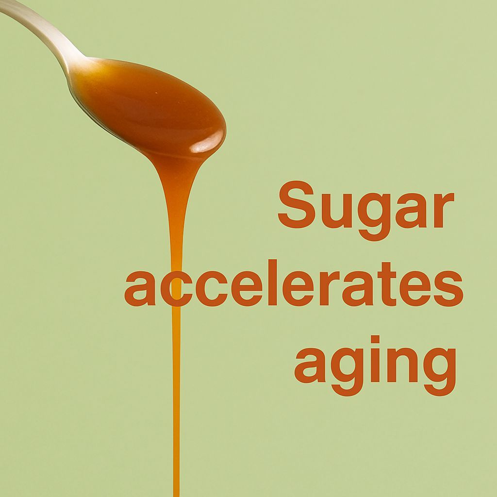 "sugar accelerates aging"
